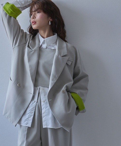 bohmal（ボマール） コート アウター ダブルボタンオーバーサイズ