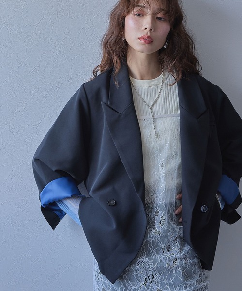 bohmal（ボマール） コート アウター ダブルボタンオーバーサイズ