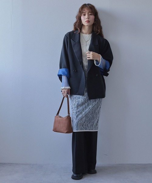 bohmal（ボマール） コート アウター ダブルボタンオーバーサイズ