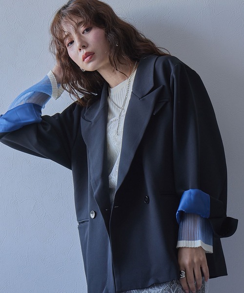 bohmal（ボマール） コート アウター ダブルボタンオーバーサイズ