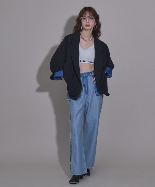 bohmal（ボマール） コート アウター ダブルボタンオーバーサイズ