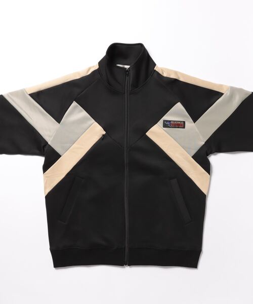 「WILDERNESS EXPERIENCE」 ジャージブルゾン M ブラック メンズ_画像4