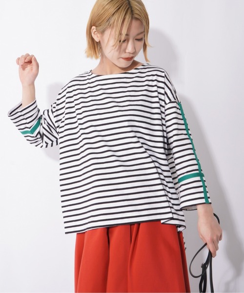 「LUCA/LADY LUCK LUCA」 7分袖カットソー FREE オフホワイト レディース_画像3