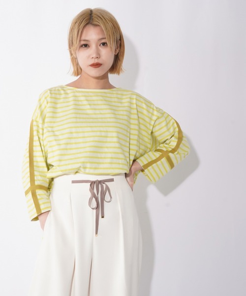 「LUCA/LADY LUCK LUCA」 7分袖カットソー FREE オフホワイト レディース_画像6