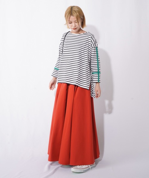 「LUCA/LADY LUCK LUCA」 7分袖カットソー FREE オフホワイト レディース_画像7