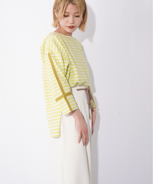 「LUCA/LADY LUCK LUCA」 7分袖カットソー FREE オフホワイト レディース_画像9