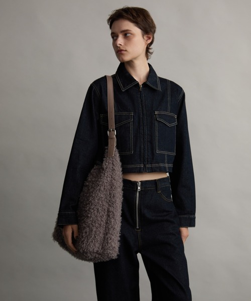 「Aunt Marie's」 ショルダーバッグ FREE グレイッシュベージュ レディース_画像8