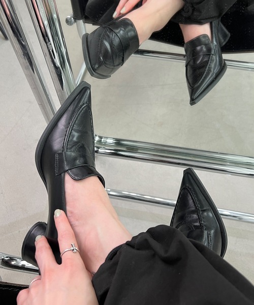 「chuclla」 パンプス 39 ブラック レディース_画像2