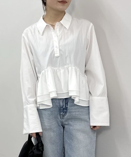 スタイルミキサー ヘムフリルシャツ STYLEMIXER | ヘムフリルシャツ (シャツ・ブラウス ) |SHEL'TTER WEBSTORE