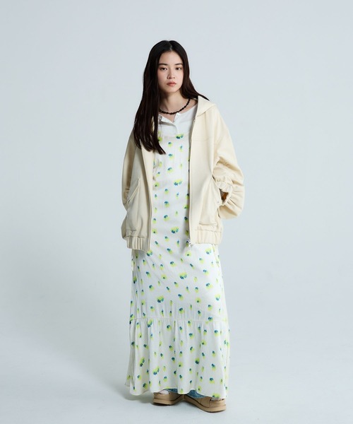 未使用 ジーナシス モンスターフードブルゾン アイボリー JEANASIS｜モンスターフードブルゾン | Rakuten Fashion(楽天