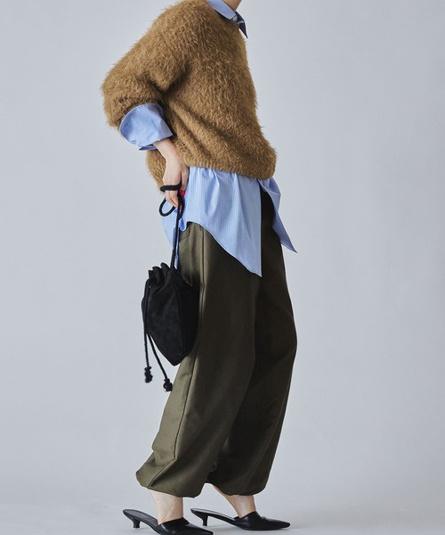 「M TO R」 長袖ニット FREE ブラック レディース_画像2