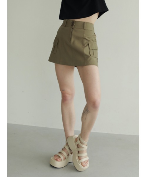 「AMAIL」 キュロット FREE カーキ レディース_画像5