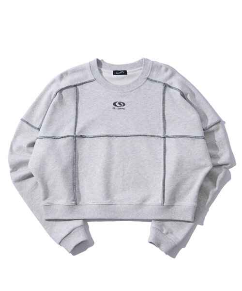 「WHO'S WHO gallery」 「sloppy」スウェットカットソー FREE チャコールグレー レディース_画像7