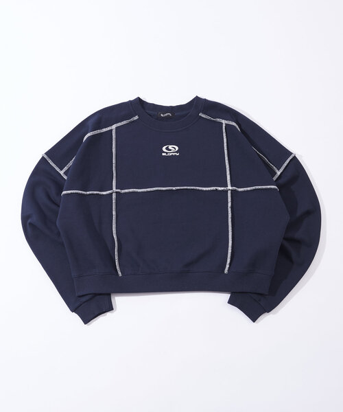 「WHO'S WHO gallery」 「sloppy」スウェットカットソー FREE チャコールグレー レディース_画像9