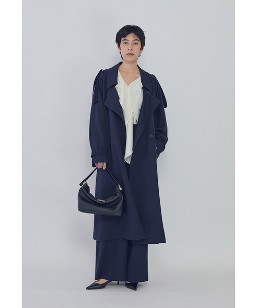 1er Arrondissement コート アウター ウールギャバジントレンチコート