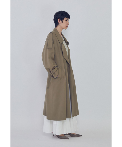 1er Arrondissement コート アウター ウールギャバジントレンチコート