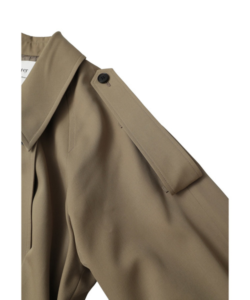 1er Arrondissement コート アウター ウールギャバジントレンチコート