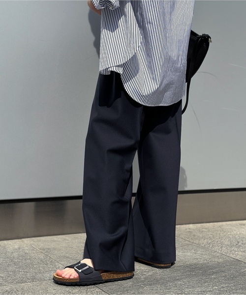 「AP STUDIO」 スラックス 40 ネイビー レディース_画像2