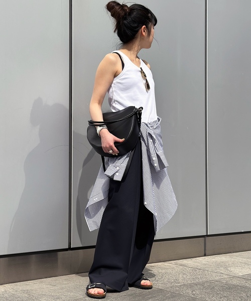 「AP STUDIO」 スラックス 40 ネイビー レディース_画像4