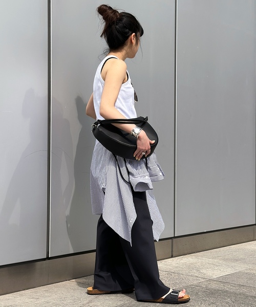 「AP STUDIO」 スラックス 40 ネイビー レディース_画像5