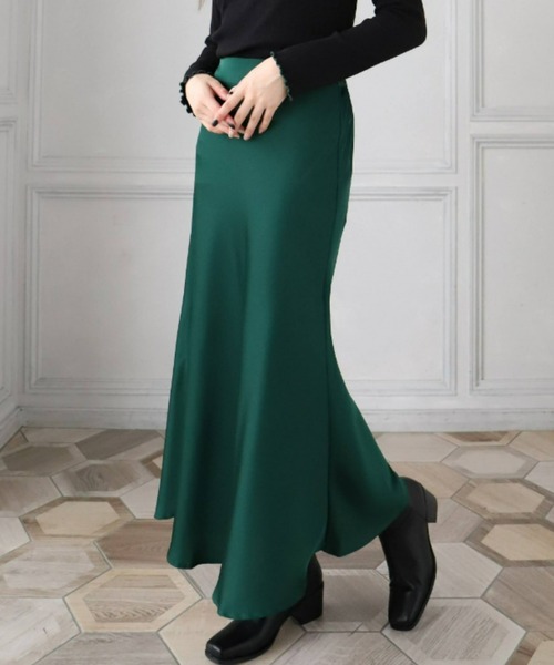 「moment+」 ロングスカート M ブラック レディース_画像5