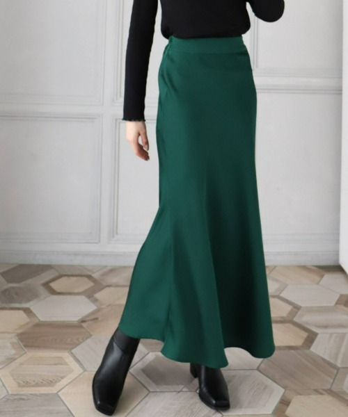 「moment+」 ロングスカート M ブラック レディース_画像7