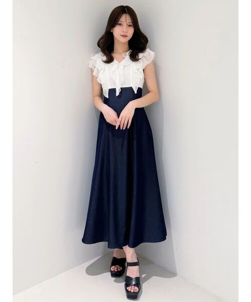 MERCURYDUO（マーキュリーデュオ） ワンピース 2WAYラッフルブラウス