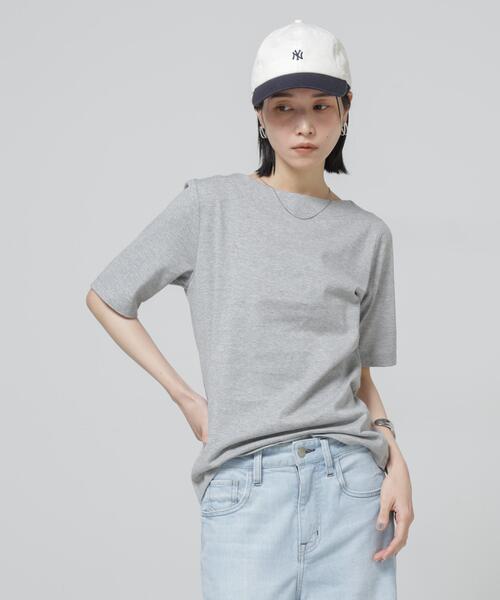 tシャツ Anti Soaked(R) 汗染み防止ボートネックTシャツ レディースの画像