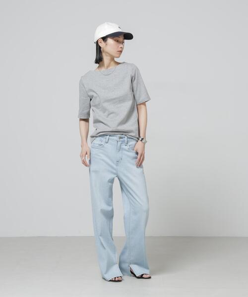 tシャツ Anti Soaked(R) 汗染み防止ボートネックTシャツ レディースの画像