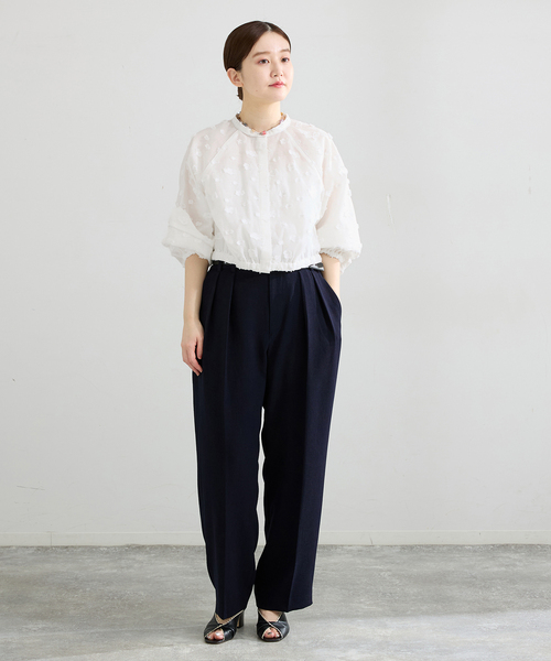 IENA フラワージャガードボリュームブラウス ¥20,900税込 IENA｜フラワージャガードボリュームブラウス | Rakuten Fashion(楽天