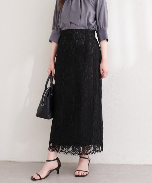 natural couture スカート スカラレースヘムスカート : ZOZOTOWN Yahoo