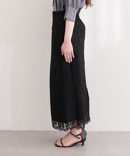 natural couture スカート スカラレースヘムスカート : ZOZOTOWN Yahoo