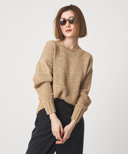 conte ニット セーター 「conte」テープヤーン ボートネックニット conte ニット セーター 「conte」テープヤーン ボートネックニット