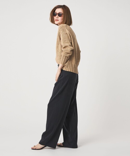 【conte】コンテ　テープヤーン ボートネックニット　春ニット conte ニット セーター 「conte」テープヤーン ボートネックニット