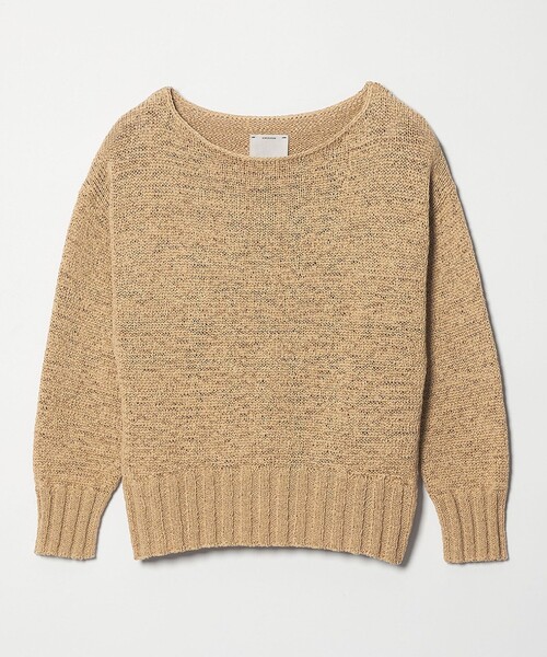 conte コンテ　テープヤーン ボートネックニット conte ニット セーター 「conte」テープヤーン ボートネックニット