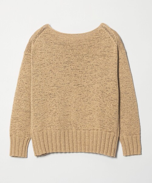 conte コンテ　テープヤーン ボートネックニット conte ニット セーター 「conte」テープヤーン ボートネックニット