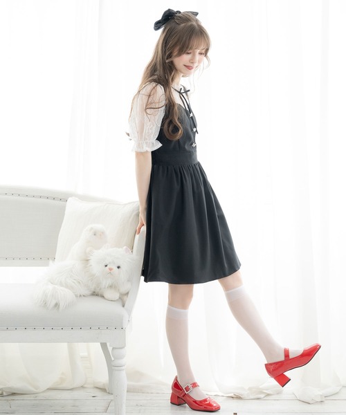 「DearMyLoveRose」 パンプス 23.5cm レッド レディース_画像6