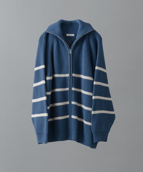 「ONCILY」 ニットカーディガン MEDIUM ブルー メンズ_画像3