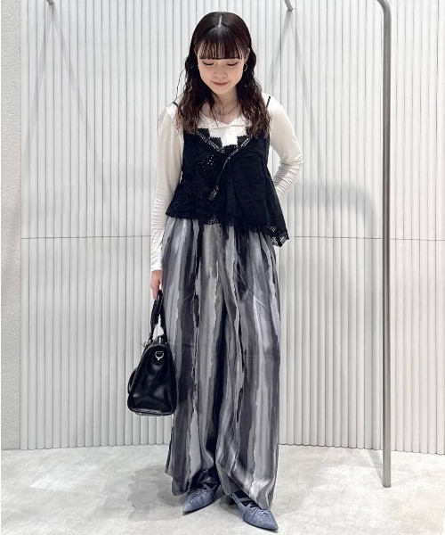 ワイドパンツ パンツ 「選べる着丈」マルチカラーイージーパンツ/674791 レディースの画像