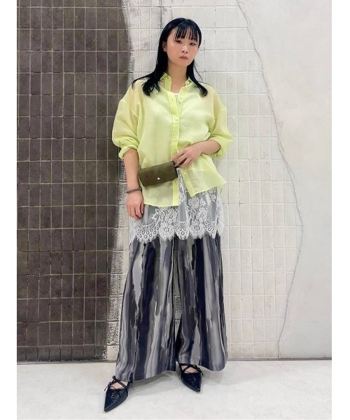 ワイドパンツ パンツ 「選べる着丈」マルチカラーイージーパンツ/674791 レディースの画像