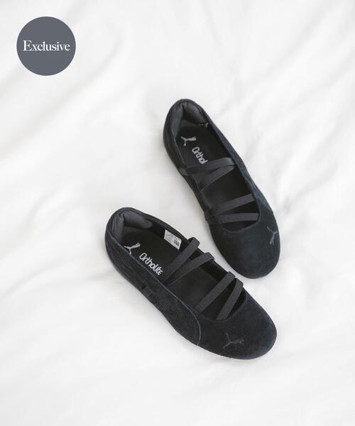 試着のみ　puma SPEEDCAT Ballet 24.5サイズ　BLACK PUMA（プーマ） スニーカー 「別注」PUMA×DOORS SPEEDCAT BALLET