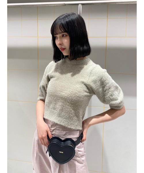 「FURFUR」 7分袖ニット ONE SIZE ベージュ レディース_画像8