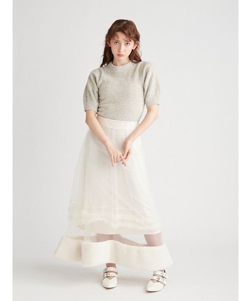 「FURFUR」 7分袖ニット ONE SIZE ベージュ レディース_画像10