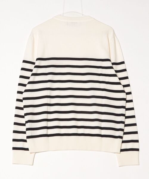 セーター ニット Virgin Wool Stripes Jersey  Knit Sweater/0252 メンズ レディースの画像
