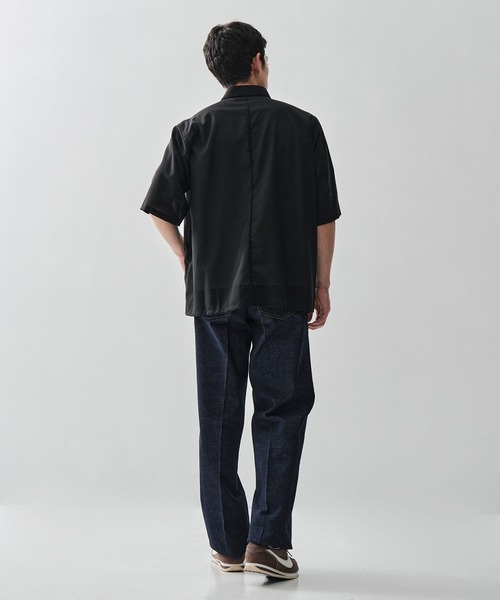 シャツ 「ATON / エイトン」別注TWIST WOOL GAUZE SHORT SLEEVE SHIRT メンズの画像