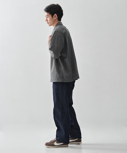 シャツ 「ATON / エイトン」別注TWIST WOOL GAUZE SHORT SLEEVE SHIRT メンズの画像