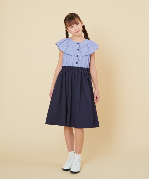 「CHOPIN」 「KIDS」ノースリーブワンピース 140cm ブラック キッズ_画像2