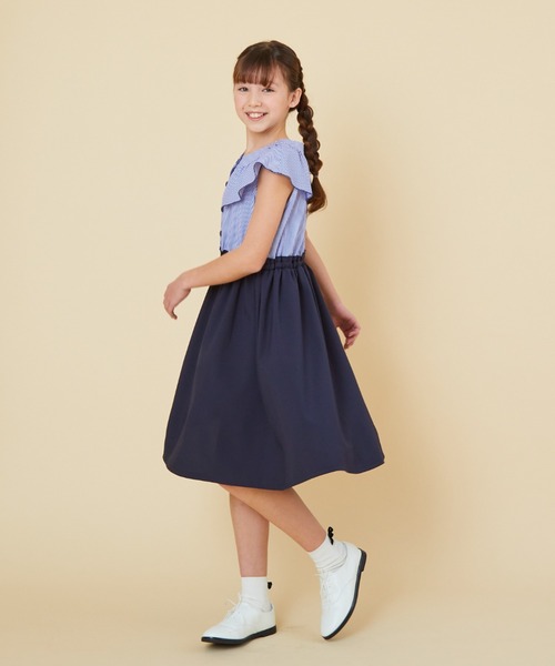 「CHOPIN」 「KIDS」ノースリーブワンピース 140cm ブラック キッズ_画像3