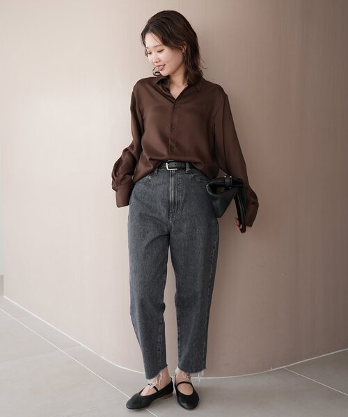 「NEEDBY heritage」 デニムパンツ 23 ブルー レディース_画像2