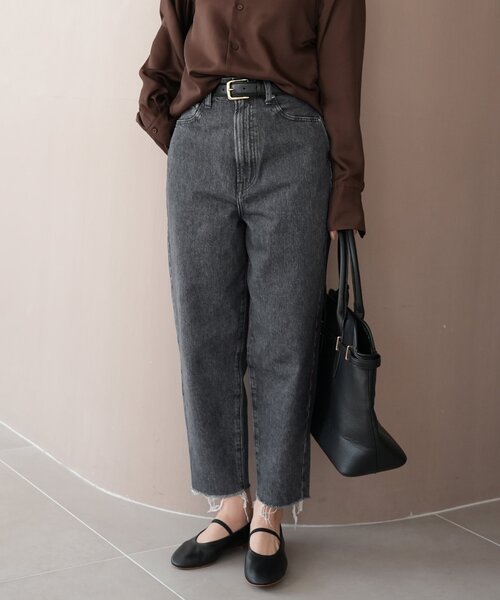 「NEEDBY heritage」 デニムパンツ 23 ブルー レディース_画像6
